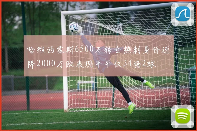 哈维西蒙斯6500万转会热刺身价连降2000万欧表现平平仅34场2球